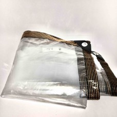 Тент прозорий з ПВХ з люверсами 2*2 метри